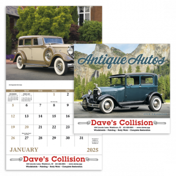 Antique Autos Appointment Wall Calendar - Stapled